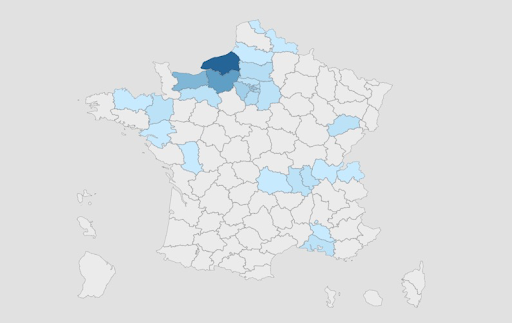 Répartitions par Régions 2022